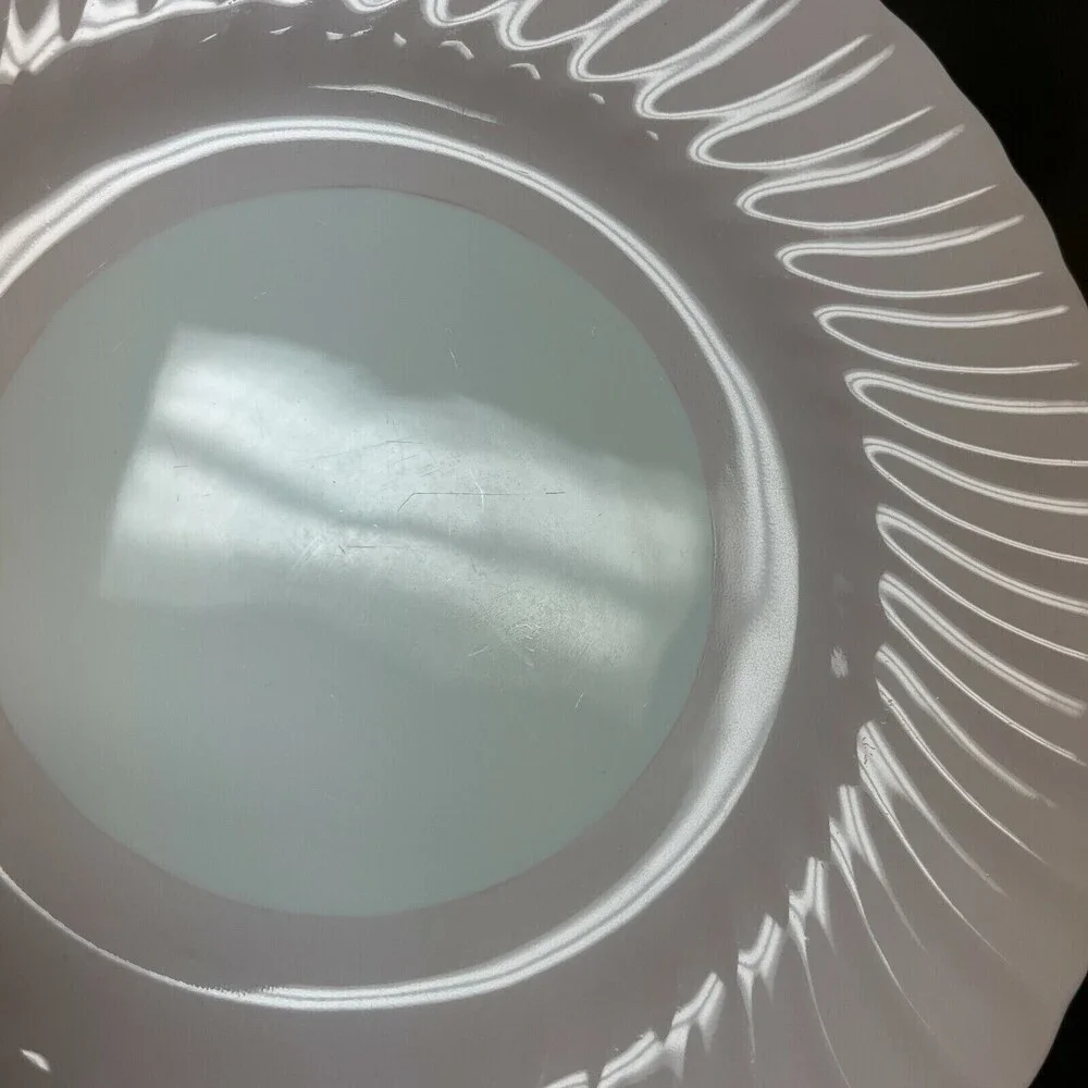 Minton Salad Plates Swirl Edge Pink White 9